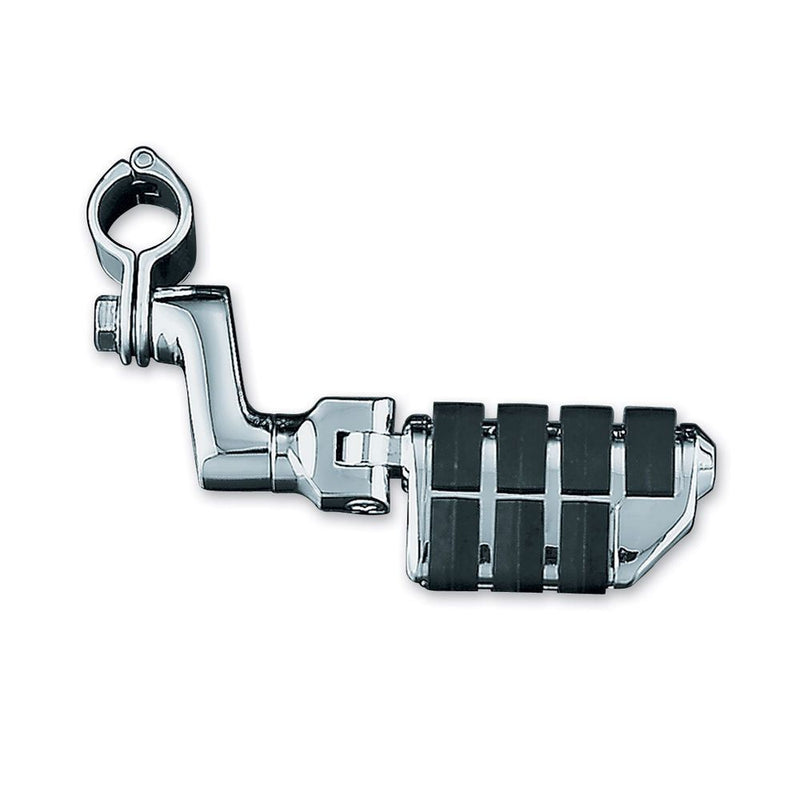 Load image into Gallery viewer, Kuryakyn Chrome Offset 1.25" Engine Guard Frame Mount Dually Iso Pegs Set Harley