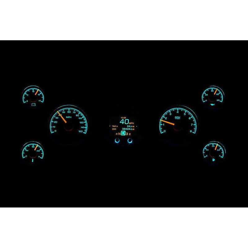 Load image into Gallery viewer, Dakota Digital 7-Piece Round HDX Analog Universal Gauge kit HDX-2070