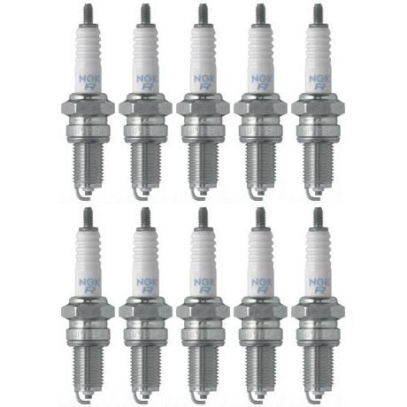 Load image into Gallery viewer, Set of 10 NGK Standard Spark Plugs for Kawasaki KLX650-D 1996 Engine 650cc