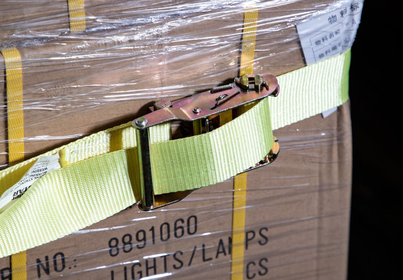 Load image into Gallery viewer, Buyers Ratchet Tie-Down Strap with E-Track Fittings, 2" x 16'