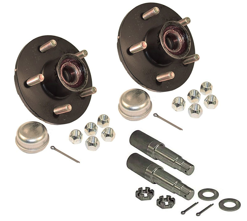 Load image into Gallery viewer, PRE-GREASED AXLE KIT - 3500# - 5 ON 4.5