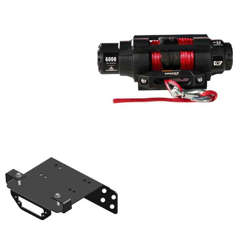 Load image into Gallery viewer, Viper 6000lbs V3 Winch Red Rope With Mount For Honda Talon 1000X 2019-2020