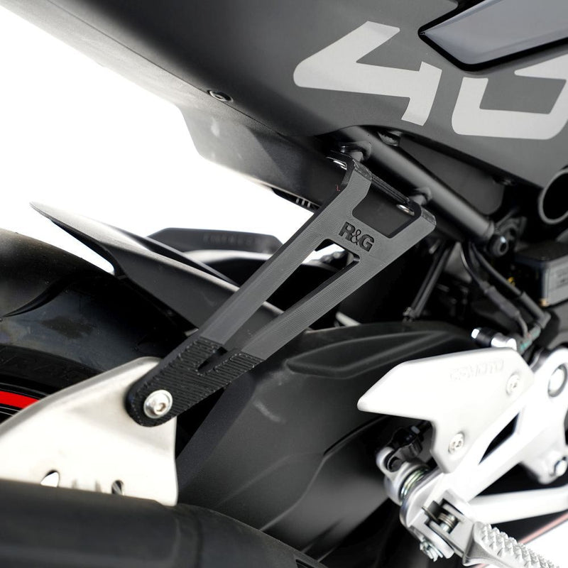 Load image into Gallery viewer, R&G Racing Black Exhaust Hanger For 2023-2024 CF-Moto 450SR