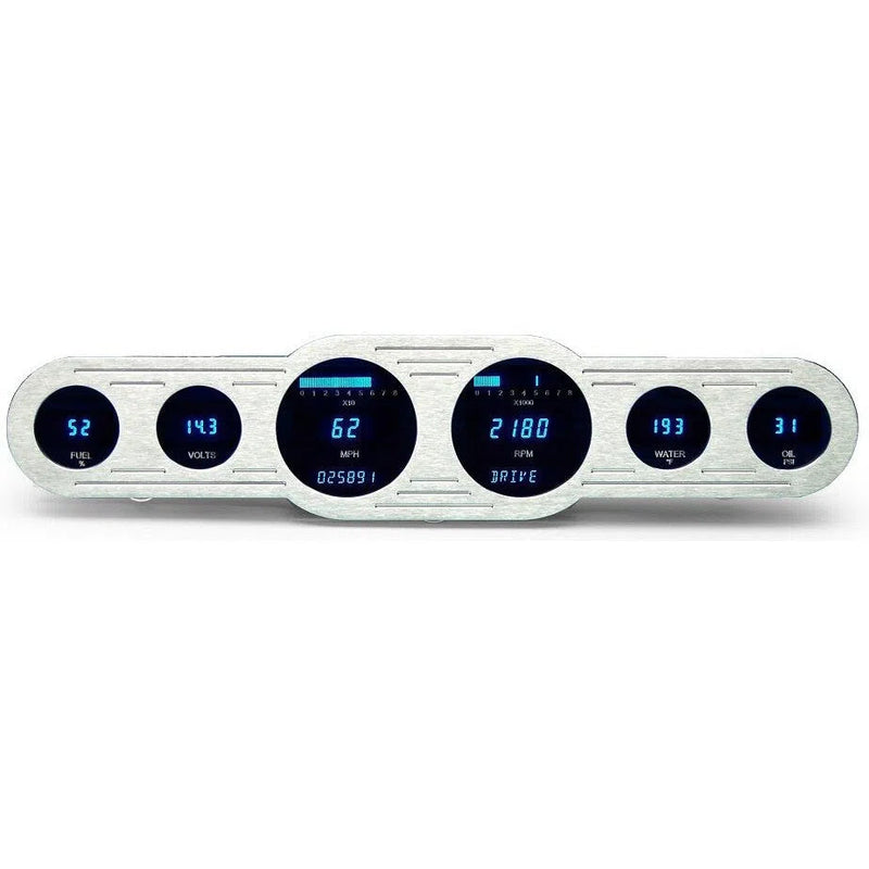 Load image into Gallery viewer, Dakota Digital Dash Universal 4x18" Street Rod Panel 6 Gauge Cluster VFD3-CNTR-6