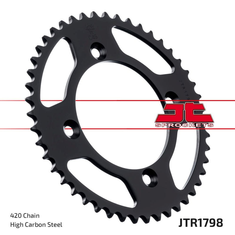 Load image into Gallery viewer, JT Sprockets Rear Steel Sprocket 47 Tooth 47T 420 Chain JTR1798.47