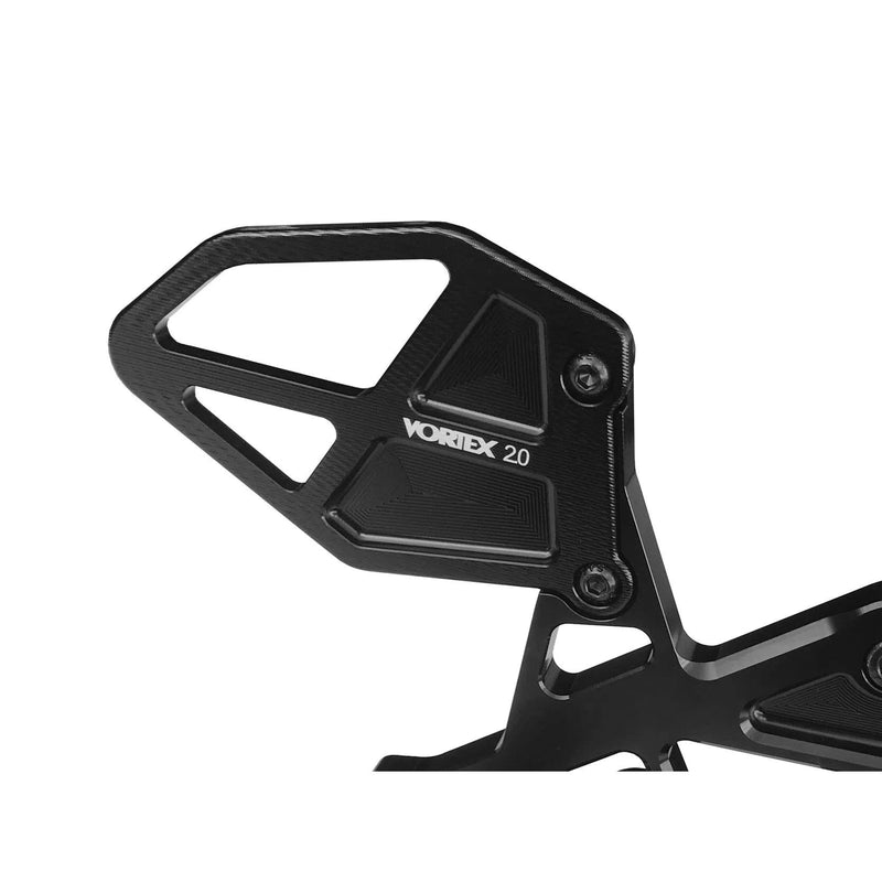 Load image into Gallery viewer, Vortex Racing Adjustable Rear Set Black - RS591K