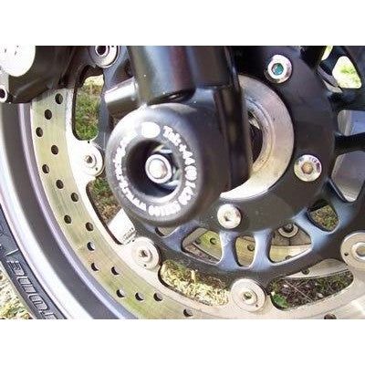 Load image into Gallery viewer, R&G Racing Black Fork Protectors For 1983 Triumph Daytona 600