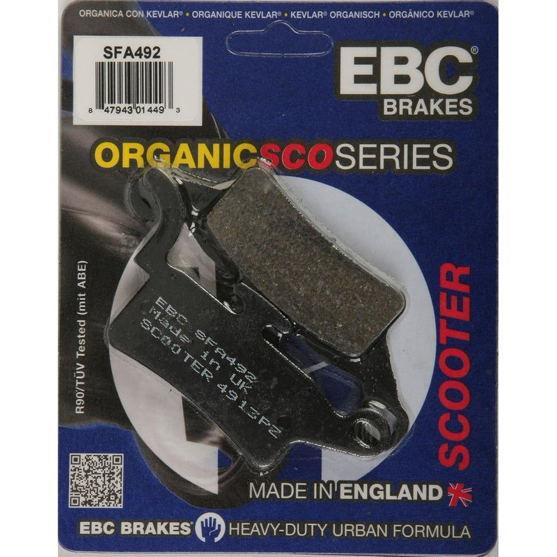 Load image into Gallery viewer, EBC 1 Pair Premium SFA Organic OE Replacement Brake Pads For Yamaha Zuma 125 YW125 2009-2015