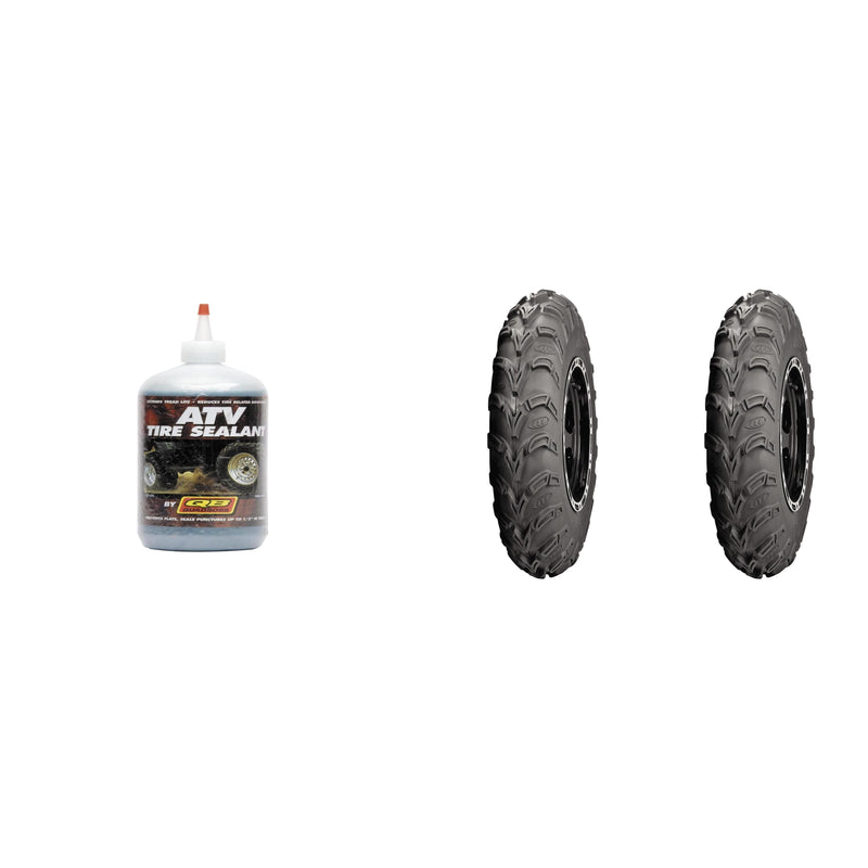 Load image into Gallery viewer, Set of 2 ITP Mud Lite AT Front Tires 25x8-12 6-ply with QUADBOSS Sealant