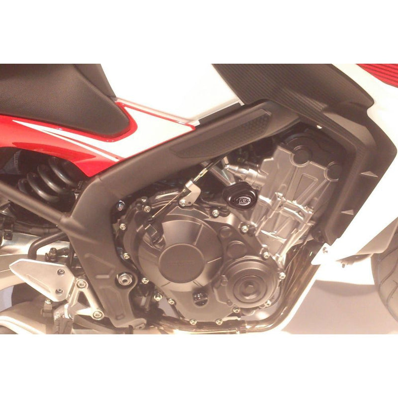 Load image into Gallery viewer, R&G Racing Black Aero Style Crash Protectors For 2014-2019 Honda CB650F