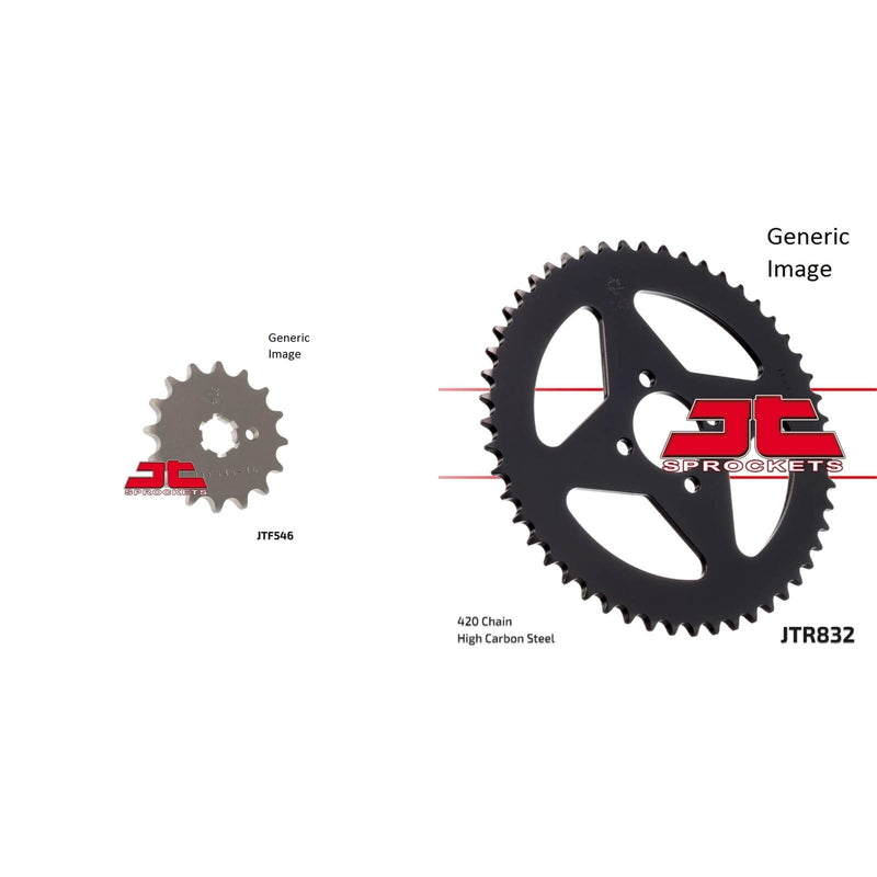 Load image into Gallery viewer, Front & Rear Sprocket Kit fits Street YAMAHA LB50P 1978-1982