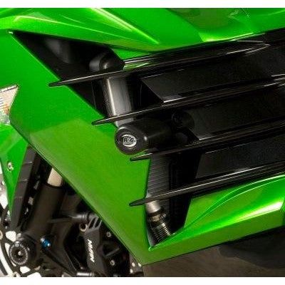 Load image into Gallery viewer, R&G Racing Black Aero Style Crash Protectors For 2012-2019 Kawasaki Ninja ZX14 ZX1400A