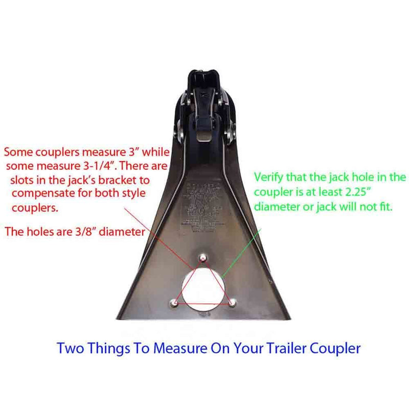 Load image into Gallery viewer, A-Frame Sidewind Trailer Jack With Caster And Mounting Hardware