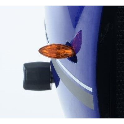 Load image into Gallery viewer, R&G Racing Black Front Indicator Adapter Kit For 2014-2015 Yamaha FZ09