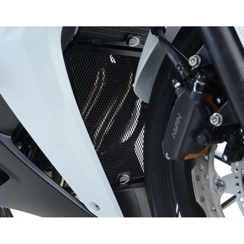 Load image into Gallery viewer, R&G Racing Black Downpipe Grill For 2016-2018 Honda CBR500R DG0020BK