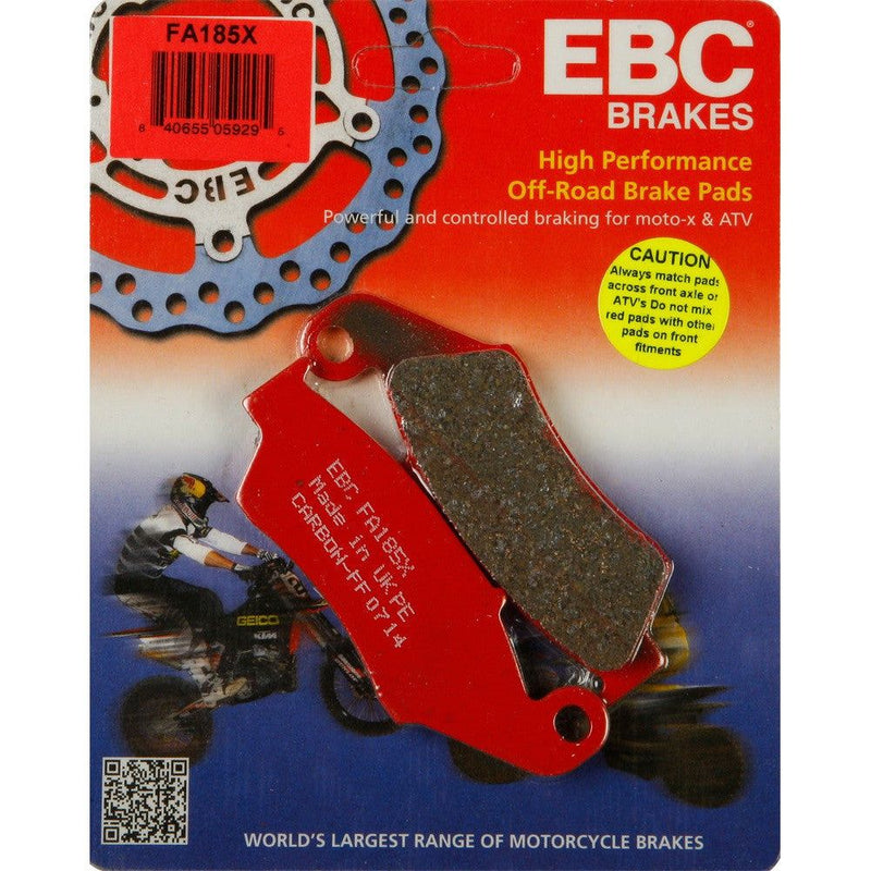 Load image into Gallery viewer, EBC 1 Pair Performance X-Series Carbon Brake Pads MPN FA185X