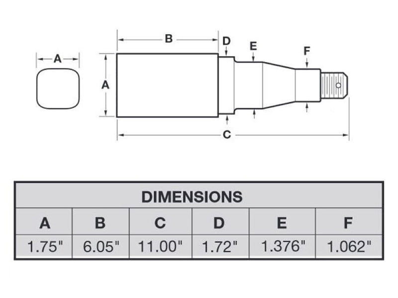 Load image into Gallery viewer, Single - 5-Bolt On 4-1/2 Inch Hub Assembly - Includes (1) Square Stock 1-3/8 Inch To 1-1/16 Inch Tapered Spindle & Bearings