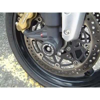 Load image into Gallery viewer, R&G Racing Black Fork Protectors For 2003-2004 Suzuki GSXR1000