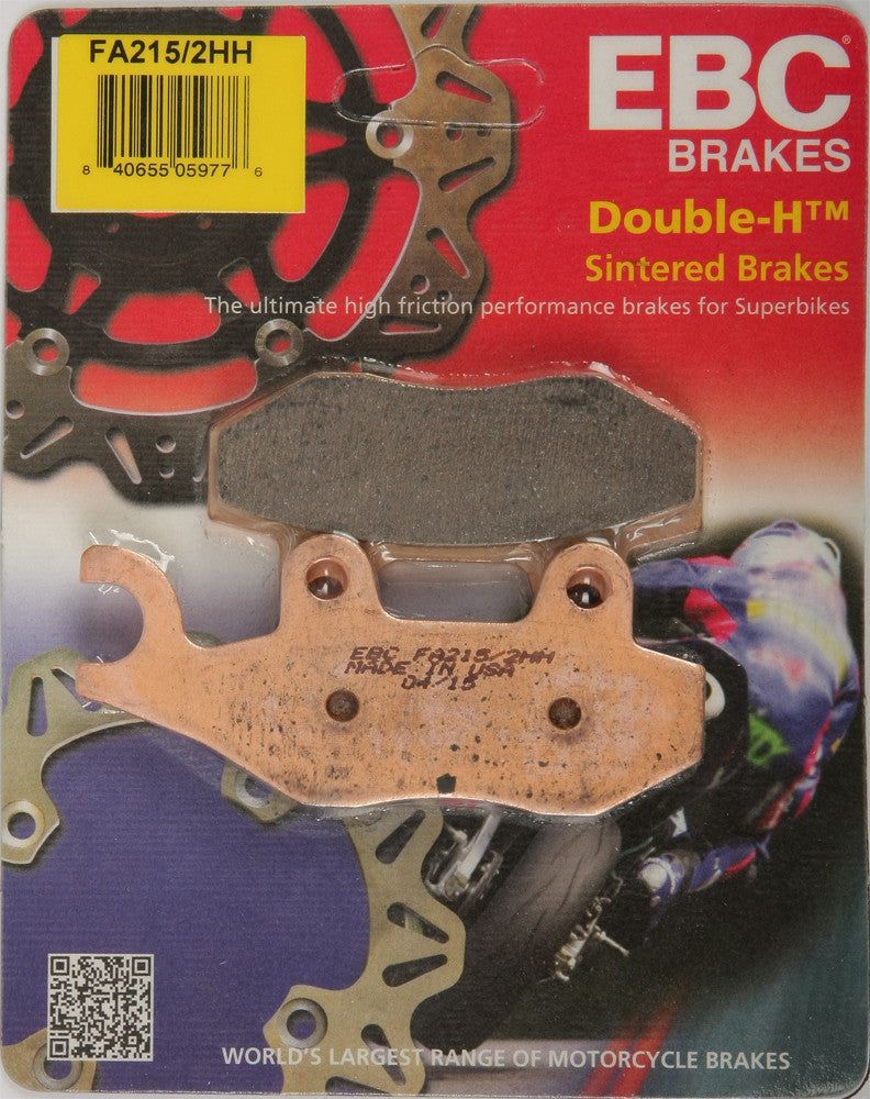 Load image into Gallery viewer, EBC 1 Pair Sintered HH Race Formula Brake Pads MPN FA215/2HH