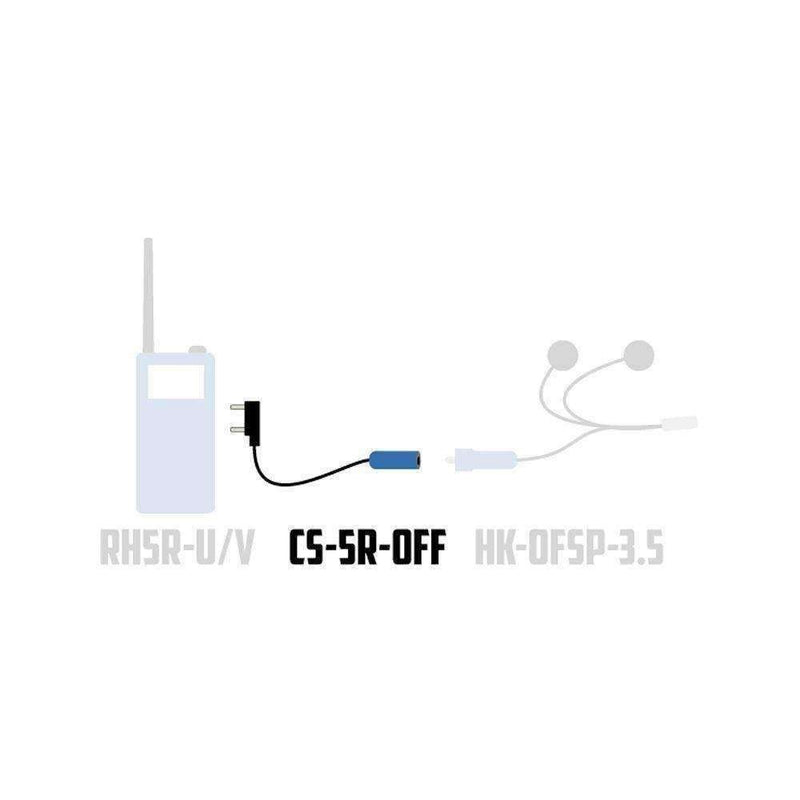 Load image into Gallery viewer, Rugged Radios OFFROAD Headset / Helmet Adapter Cable to Rugged and Kenwood Handheld Radios CS-5R-OFF