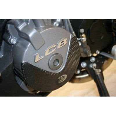 Load image into Gallery viewer, R&G Racing Carbon Fibre Engine Case Sliders LHS For 2005-2008 KTM 950 Supermoto
