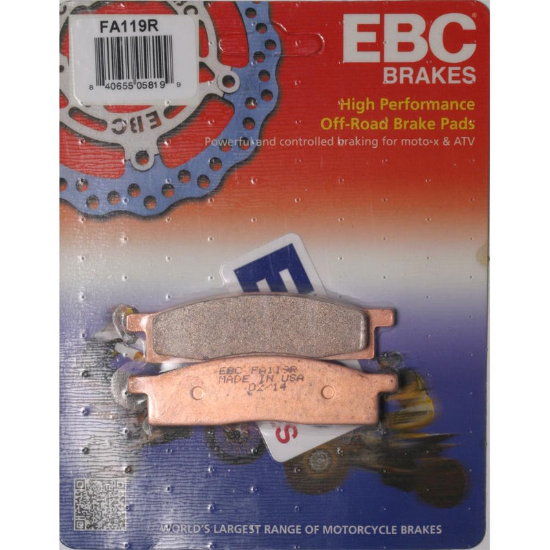 Load image into Gallery viewer, EBC Long Life Sintered R Pad For Yamaha TT-R125L 2000-2020 Front
