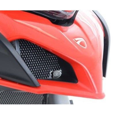 Load image into Gallery viewer, R&G Racing Red Oil Cooler Guard For 2016-2018 Ducati Multistrada 1200 Enduro