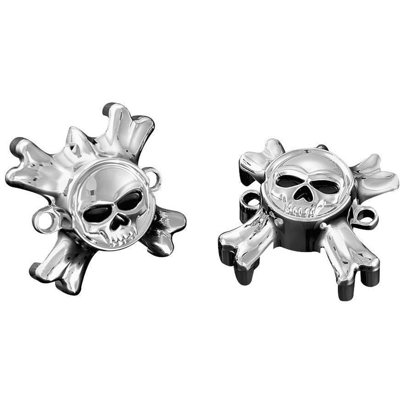 Load image into Gallery viewer, KURYAKYN REPLACEMENT CHRM ZOMBIE END CAPS FOR HARLEY ZOMBIE GRIPS W/O BOSS 6281