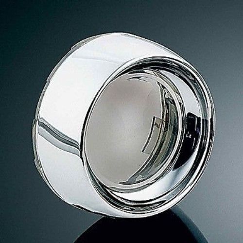 Load image into Gallery viewer, KURYAKYN SMOKE CHROME DEEP DISH BEZEL 2010-2017 HARLEY BULLET TURN SIGNALS 2107