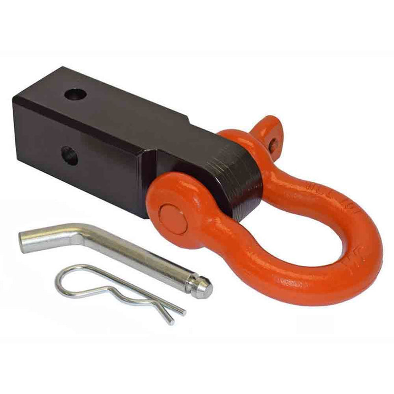 Load image into Gallery viewer, Rigid Hitch (TSM-2525-D) Shackle Mount for 2-1/2 Inch Receivers - 20,000 Working Load Limit - Made in USA