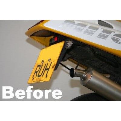 Load image into Gallery viewer, R&G Racing Black Tail Tidy License Plate Holder For 1991-1994 Cagiva Mito 125