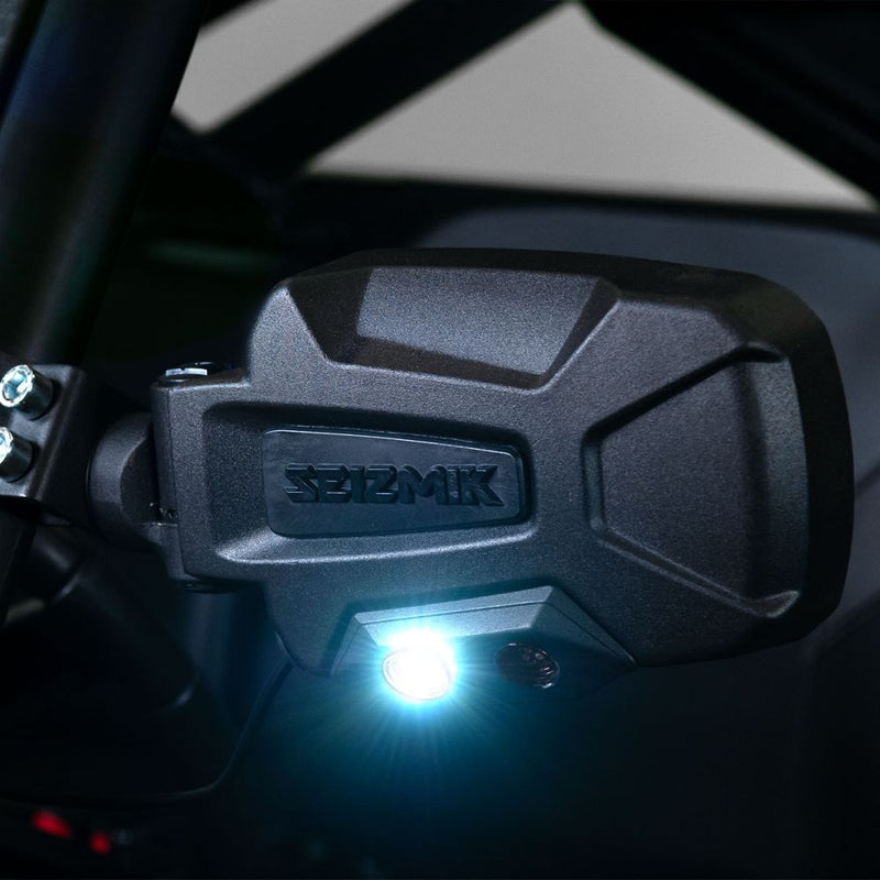Load image into Gallery viewer, Seizmik Pursuit Night Vision Series Side View Aluminum Mirrors For 2? Round Tube