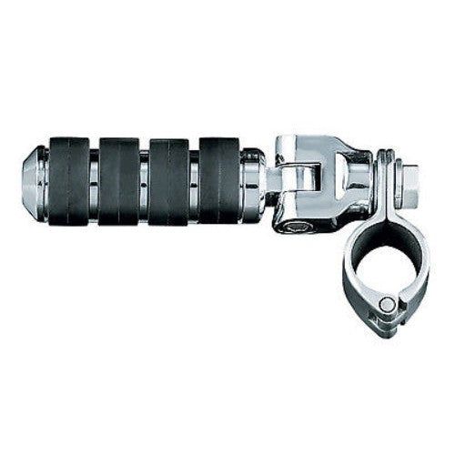 Load image into Gallery viewer, Kuryakyn Chrome 1-1/4" Clamp Engine Guard Frame Mount ISO Small Footpegs Harley