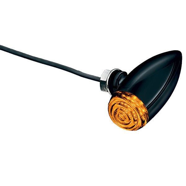Load image into Gallery viewer, Kuryakyn Black Super Bright LED Mini Bullets Turn Signal Indicators Harley Bolt
