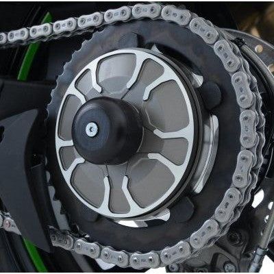 Load image into Gallery viewer, R&G Racing Black Swingarm Protectors For 2015-2017 Kawasaki Ninja H2 ZX1000
