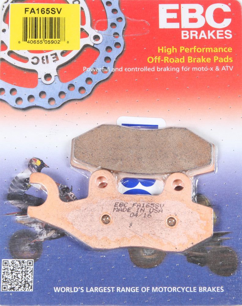 Load image into Gallery viewer, EBC 1 Pair SV Series Severe Duty Brake Pads MPN FA165SV