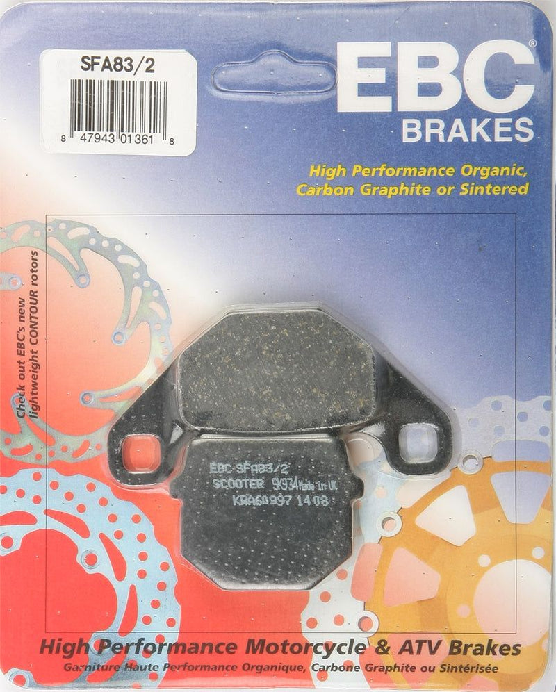 Load image into Gallery viewer, EBC 1 Pair Premium SFA Organic OE Replacement Brake Pads MPN SFA83/2
