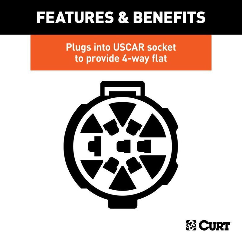 Load image into Gallery viewer, Replacement OE 4-Way Flat Socket (Plugs into USCAR OEM Plug) (Replaced RE-60013)