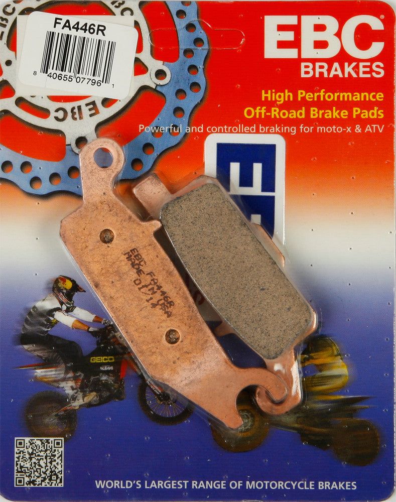Load image into Gallery viewer, EBC 1 Pair Sintered R Series Heavy-Duty Brake Pads MPN FA446R