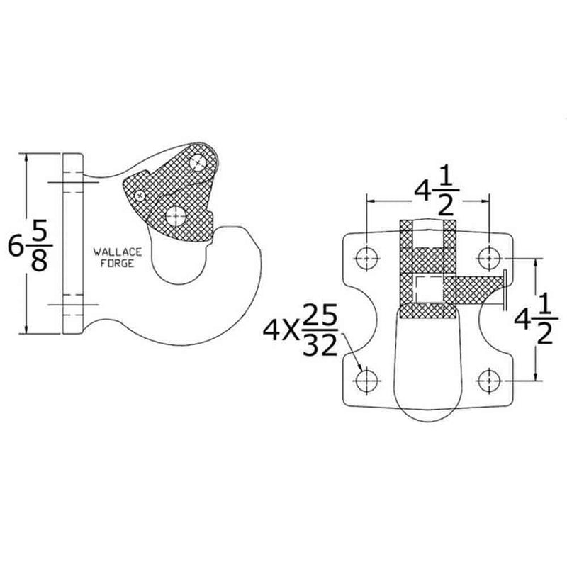 Load image into Gallery viewer, 30 Ton Rigid Mount Pintle Hook - Commercial Mount - Made in USA