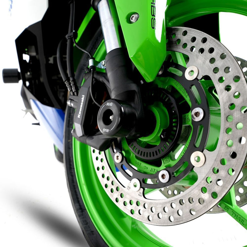 Load image into Gallery viewer, R&G Racing Black Fork Protectors For 2020-2024 Kawasaki Ninja ZX-25R