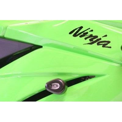 Load image into Gallery viewer, R&G Racing Black Aero Style Crash Protectors For 2008-2012 Kawasaki Ninja 250