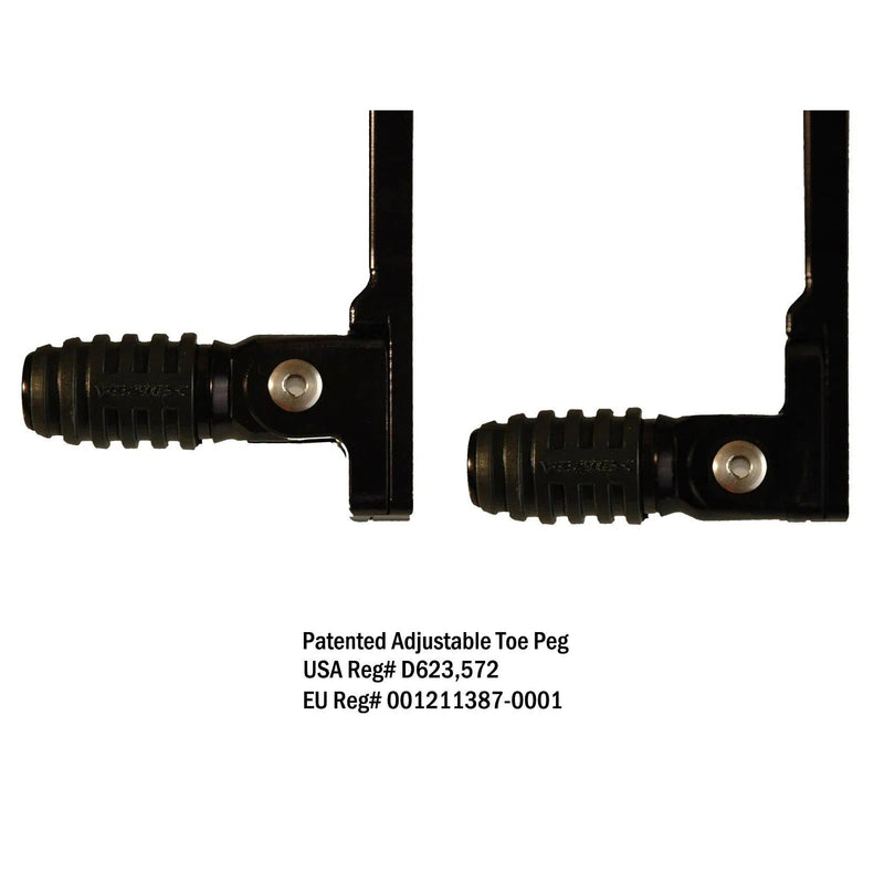 Load image into Gallery viewer, Vortex Racing Adjustable Rear Set Black - RS265K