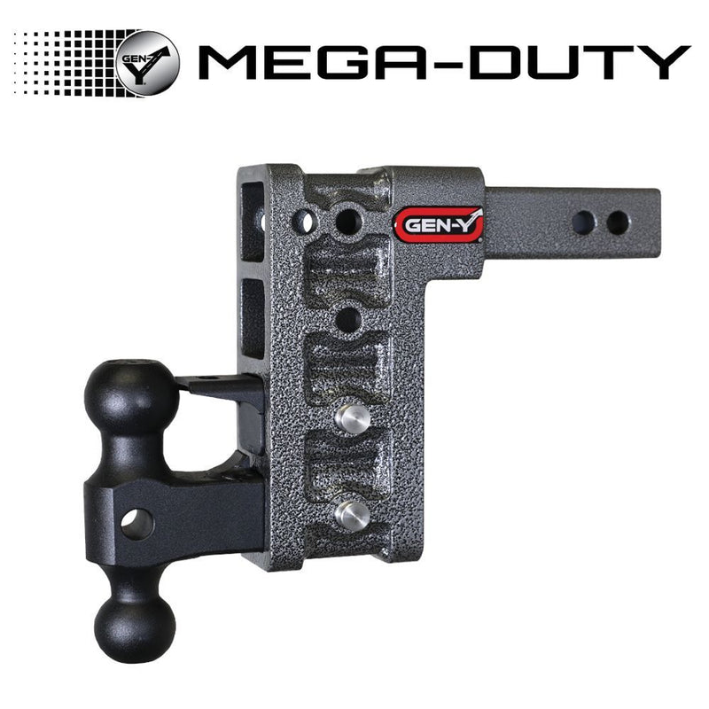 Load image into Gallery viewer, GEN-Y HITCH MEGA-DUTY, 2-1/2 Shank, 6 Drop, 21K Hitch & GH-061 Versa-Ball & GH-062 Pintle Lock