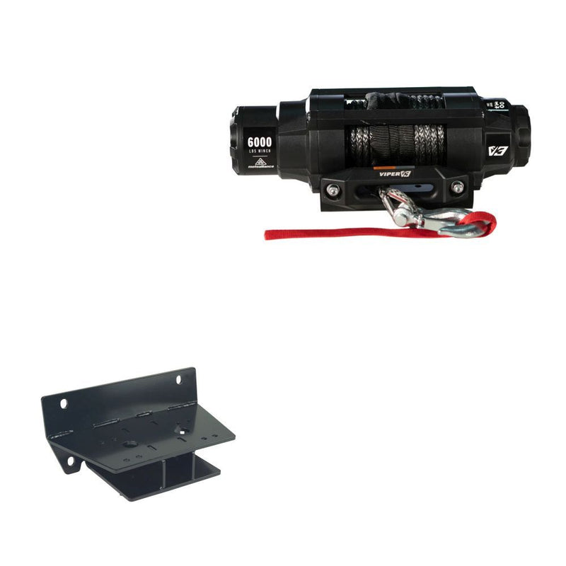 Load image into Gallery viewer, Viper 6000lbs V3 Winch Black Rope With Mount For John Deer Gator XUV 550 2012-2021
