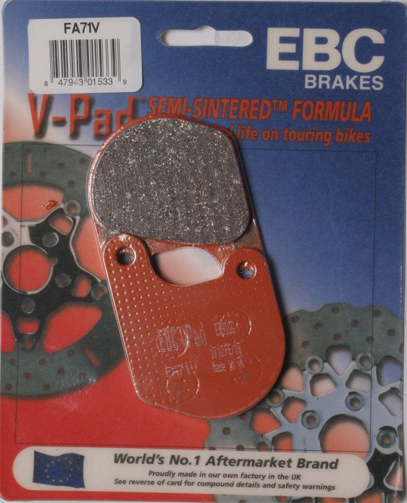 Load image into Gallery viewer, EBC 1 Pair V-Pad Semi-Sintered Touring Brake Pads MPN FA71V