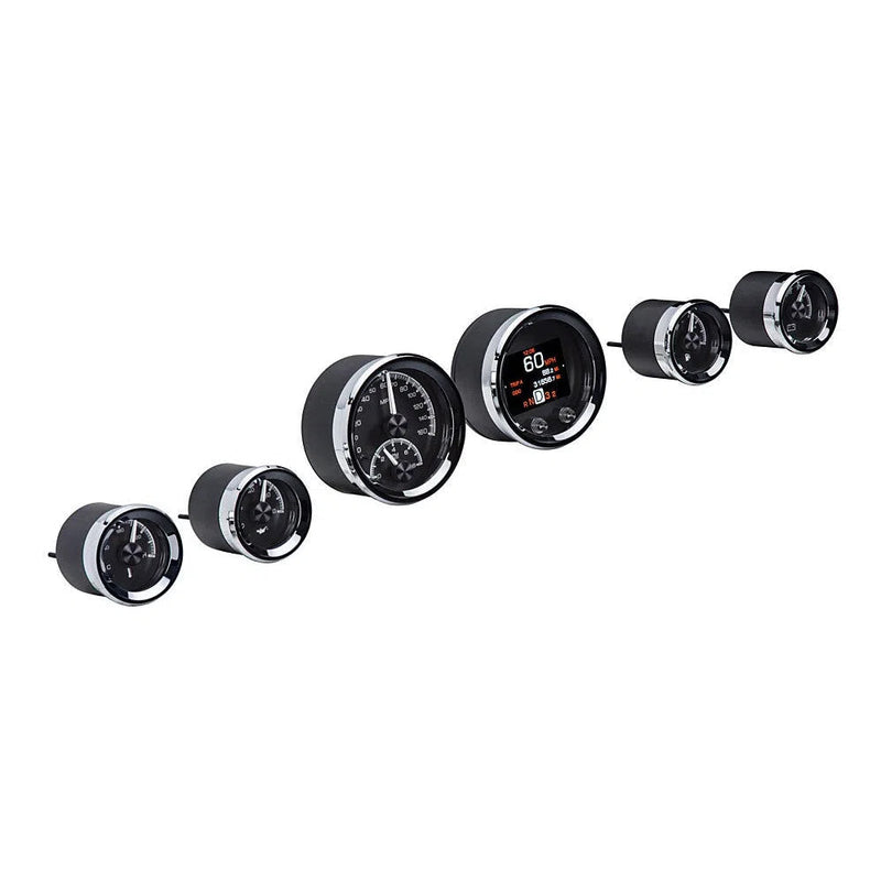 Load image into Gallery viewer, Dakota Digital 6-Piece Round HDX Analog Universal Gauge kit HDX-2060