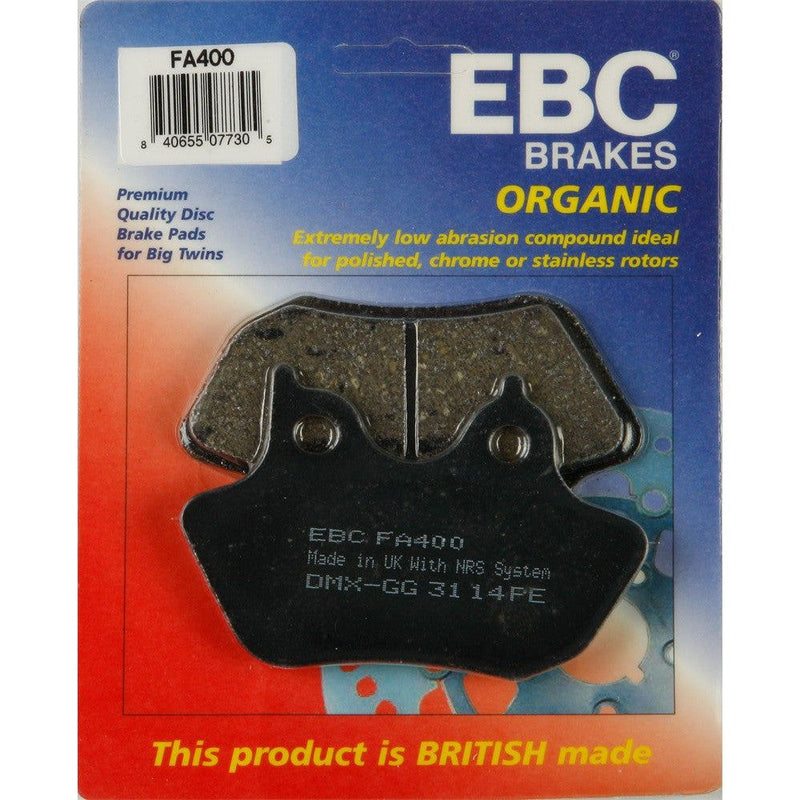 Load image into Gallery viewer, EBC 1 Pair FA-SFA-TT-X Premium Organic Replacement Brake Pads MPN FA400