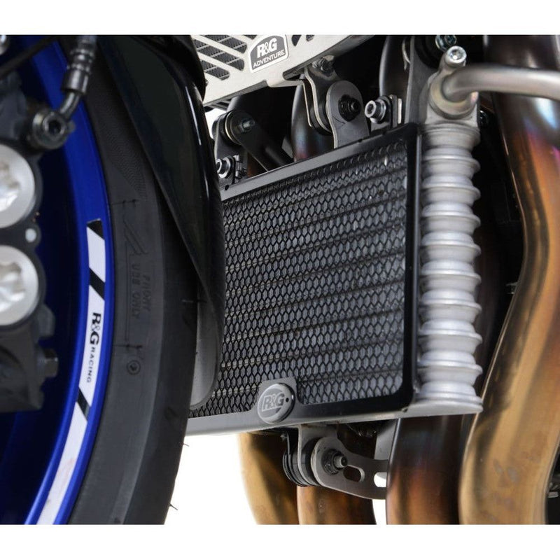 Load image into Gallery viewer, R&G Racing Black Oil Cooler Guard For 2018-2024 Yamaha MT-10