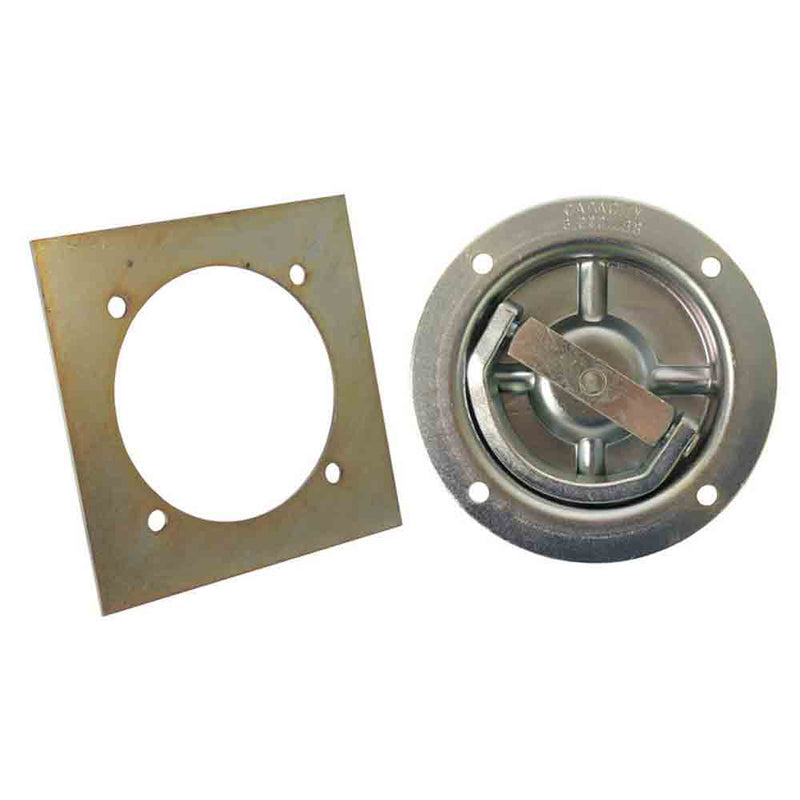 Load image into Gallery viewer, Recessed Heavy Duty Tie-Down Ring with Backing Plate